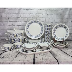 Vintage Dinnerware Cadiz Patter by Villeroy & Boch Made in Luxembourg